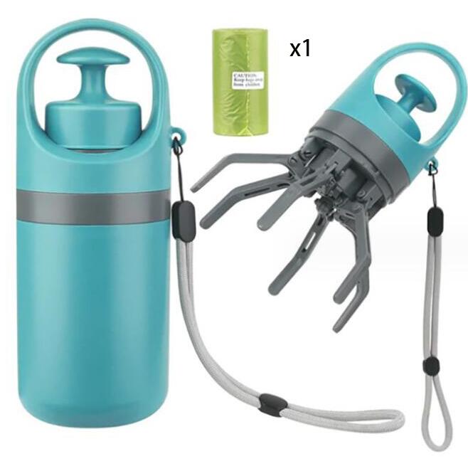 Portable dog pooper scooper with built-in poop bag dispenser — photo 3