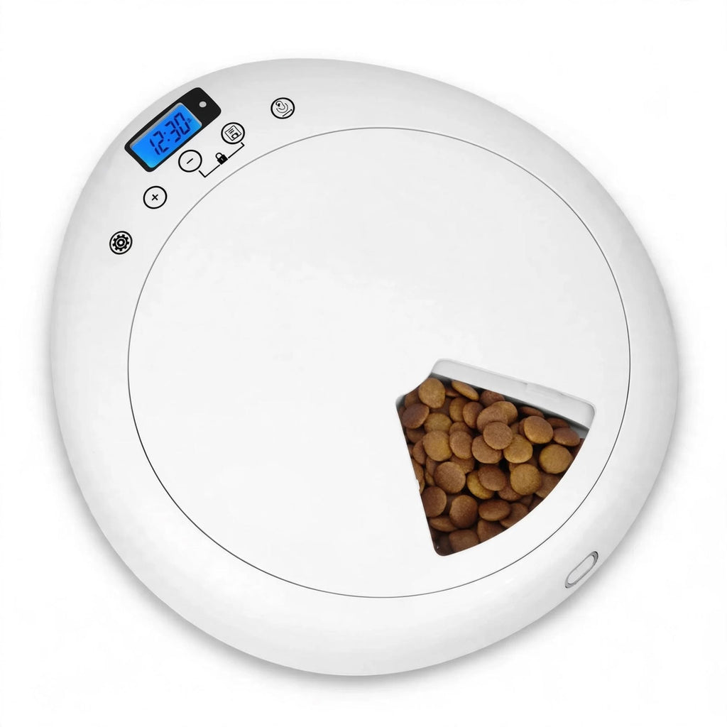 Six-meal automatic pet feeder with LED display and timer — photo 6
