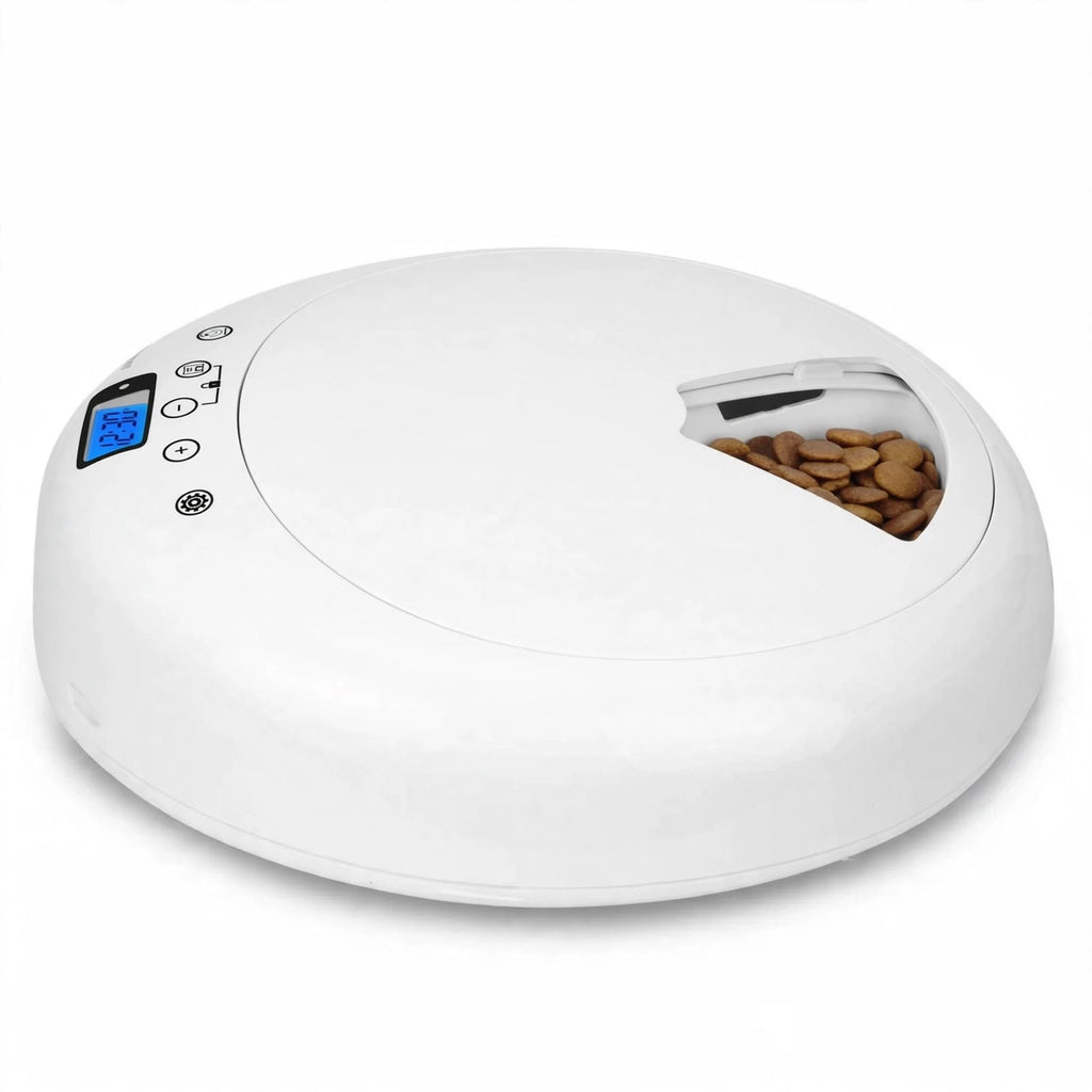Six-meal automatic pet feeder with LED display and timer — photo 4