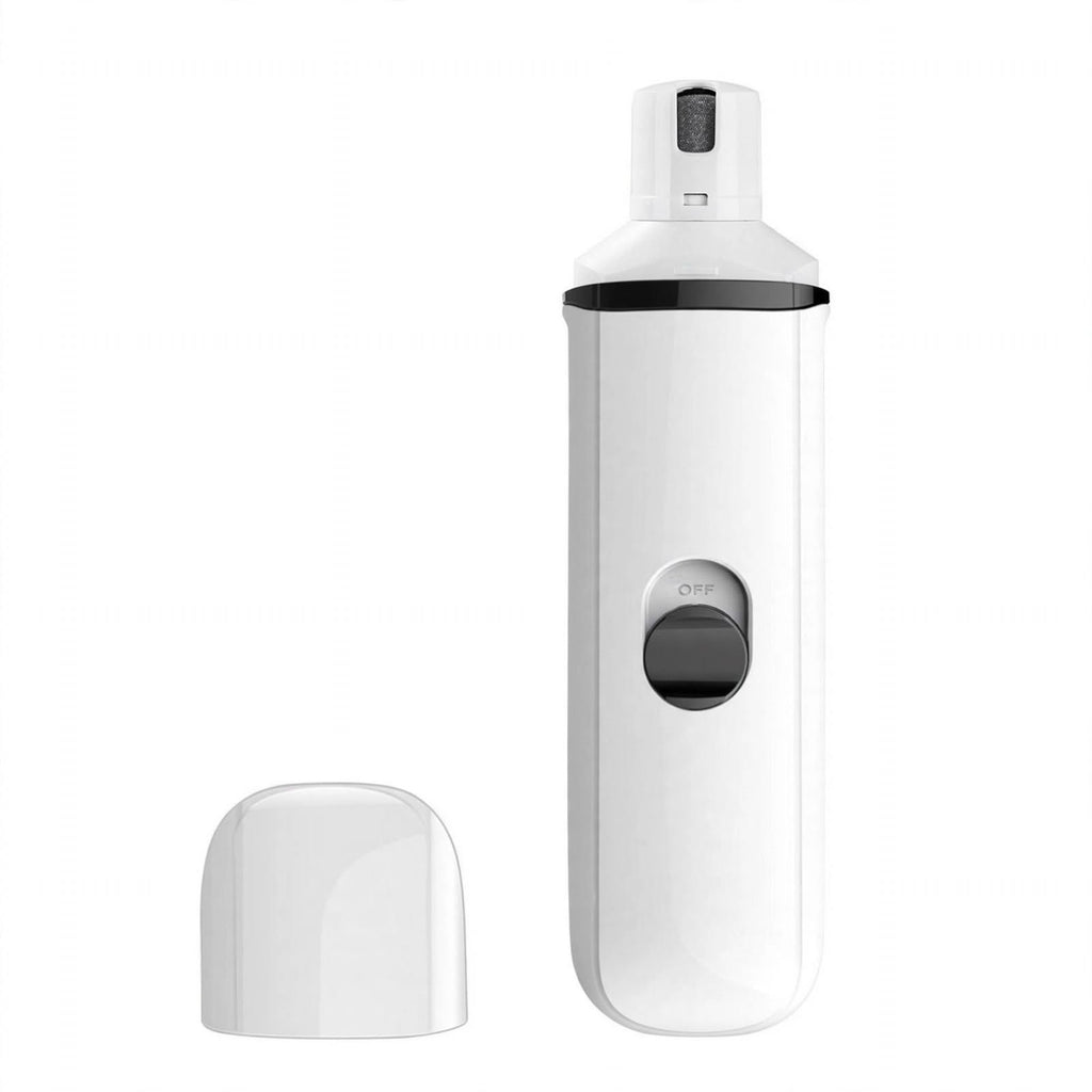Electric low-noise nail grinder for dogs and cats