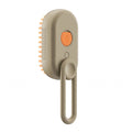 Cordless steam grooming brush for cats and dogs