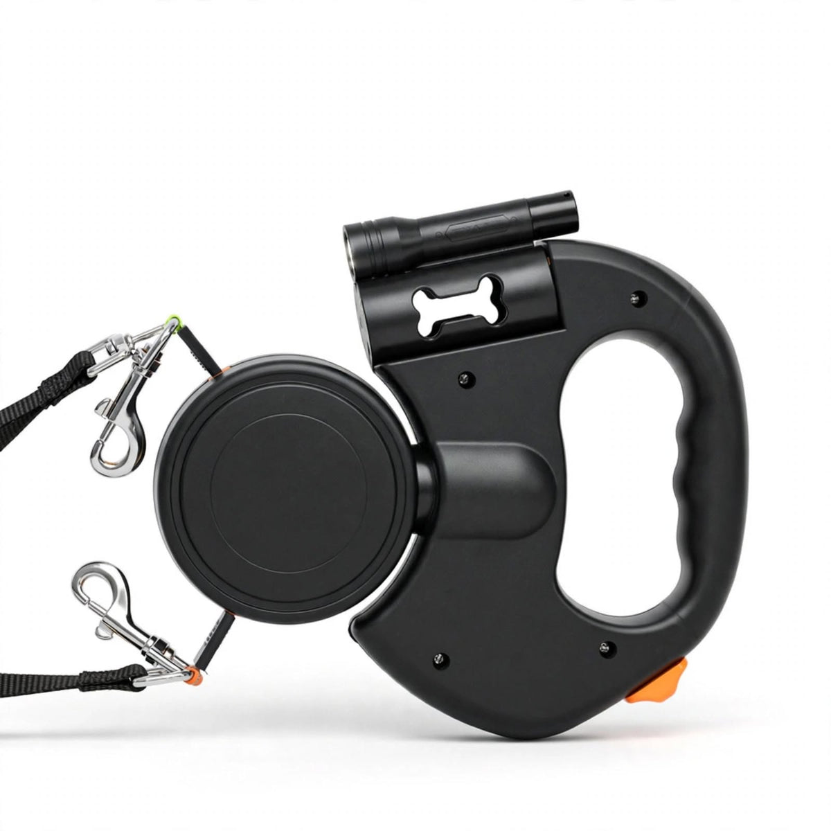Dual retractable leash for walking two dogs from one handle — photo 3